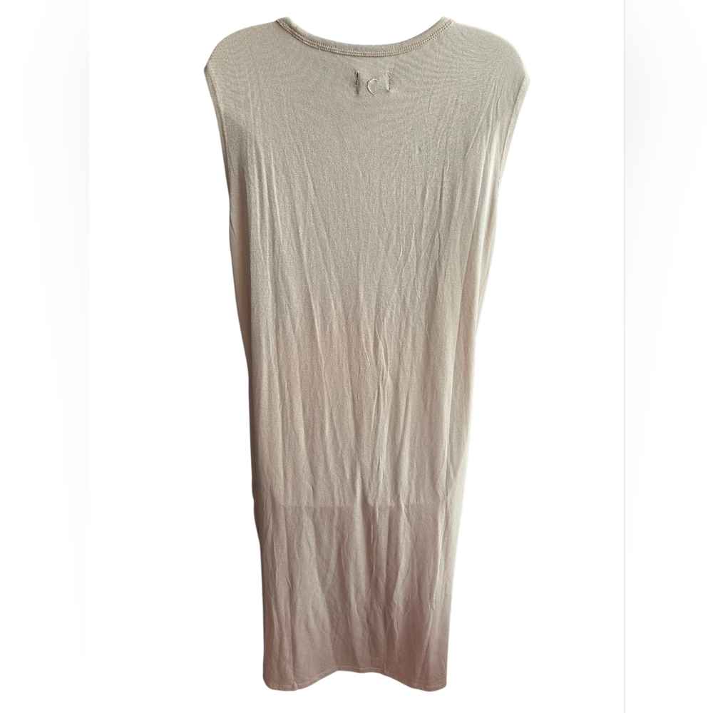 Zyia Active Monterey Dress Beige Sleeveless Sporty Midi Size L - Picture 2 of 3